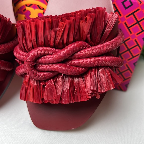 Tory Burch Rope Slides in Tory Red Size 7.5 - Picture 5 of 6